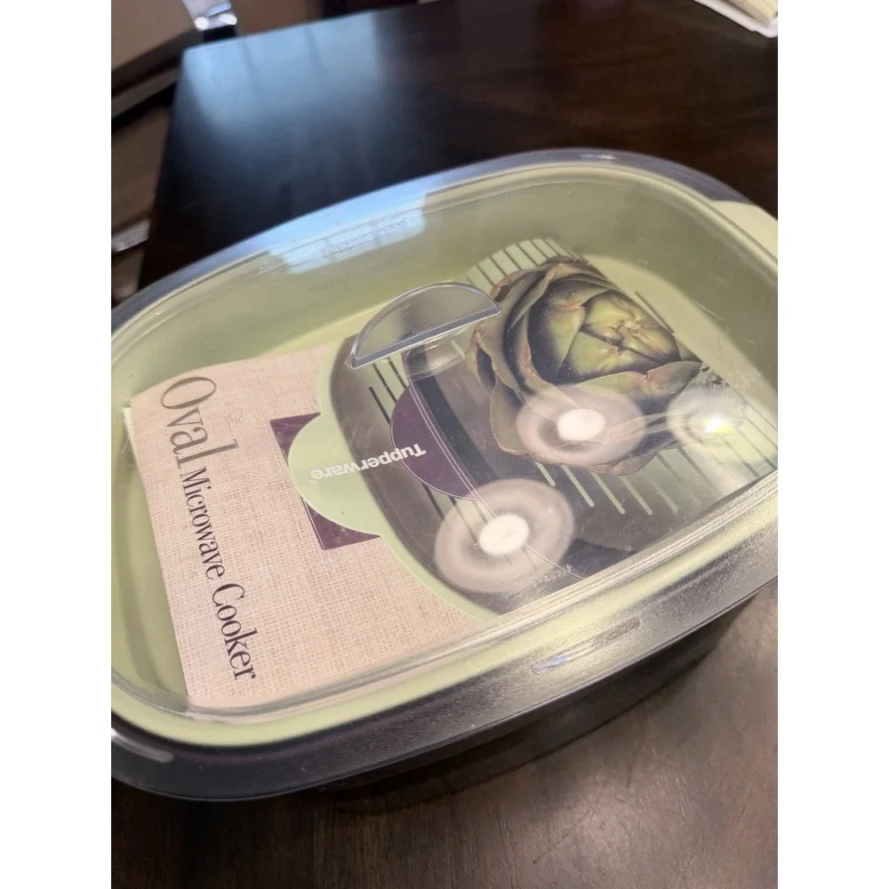 Tupperware Oval Stack Cooker Meal Maker Set Purple Green 4145A 6 piece